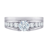 14K White Gold, 10K White Gold, Sterling Silver