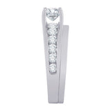 14K White Gold, 10K White Gold, Sterling Silver