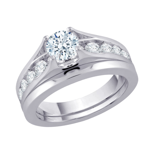 14K White Gold, 10K White Gold, Sterling Silver