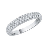 14K White Gold, 10K White Gold, Sterling Silver