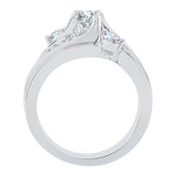 14K White Gold, 10K White Gold, Sterling Silver