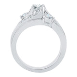 14K White Gold, 10K White Gold, Sterling Silver