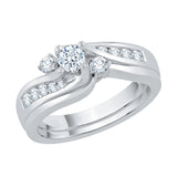 14K White Gold, 10K White Gold, Sterling Silver