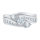 14K White Gold, 10K White Gold, Sterling Silver