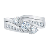 14K White Gold, 10K White Gold, Sterling Silver