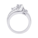 14K White Gold, 10K White Gold, Sterling Silver