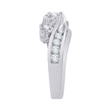 14K White Gold, 10K White Gold, Sterling Silver