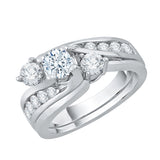 14K White Gold, 10K White Gold, Sterling Silver