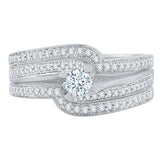 14K White Gold, 10K White Gold, Sterling Silver