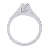 14K White Gold, 10K White Gold, Sterling Silver