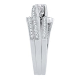 14K White Gold, 10K White Gold, Sterling Silver