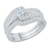 14K White Gold, 10K White Gold, Sterling Silver