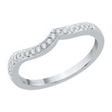 14K White Gold, 10K White Gold, Sterling Silver