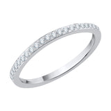 14K White Gold, 10K White Gold, Sterling Silver