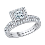 14K White Gold, 10K White Gold, Sterling Silver