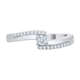 14K White Gold, 10K White Gold, Sterling Silver