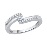 14K White Gold, 10K White Gold, Sterling Silver