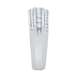 14K White Gold, 10K White Gold, Sterling Silver