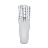 14K White Gold, 10K White Gold, Sterling Silver