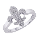 14K White Gold, 10K White Gold, Sterling Silver