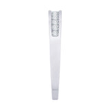 14K White Gold, 10K White Gold, Sterling Silver