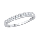 14K White Gold, 10K White Gold, Sterling Silver