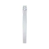 14K White Gold, 10K White Gold, Sterling Silver