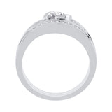 14K White Gold, 10K White Gold, Sterling Silver