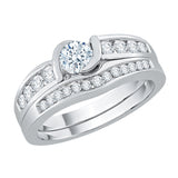 14K White Gold, 10K White Gold, Sterling Silver