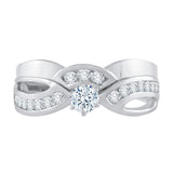 14K White Gold, 10K White Gold, Sterling Silver
