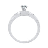 14K White Gold, 10K White Gold, Sterling Silver