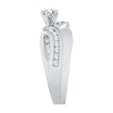 14K White Gold, 10K White Gold, Sterling Silver