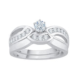 14K White Gold, 10K White Gold, Sterling Silver