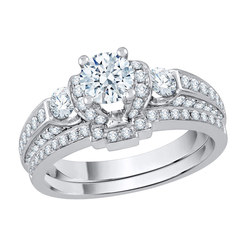 KATARINA 1 1/4 cttw Diamond Bridal Set