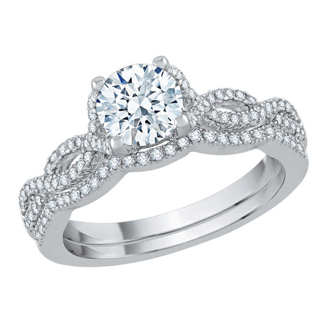 KATARINA 1 1/4 cttw Diamond Bridal Set