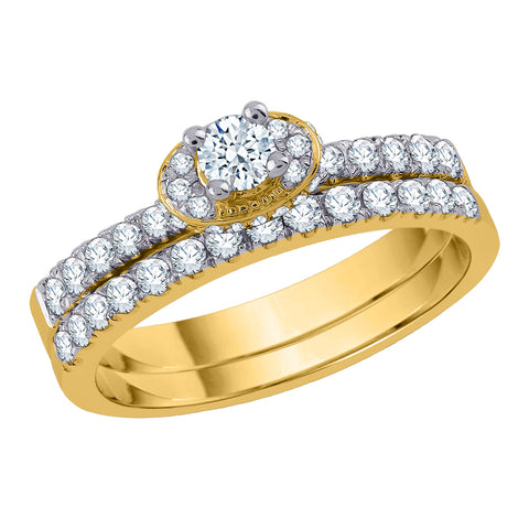 KATARINA 3/4 cttw Diamond Bridal Set