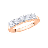 KATARINA 1 cttw Five Diamond Anniversary Band