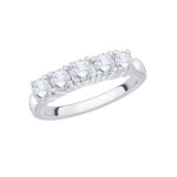 KATARINA 1 cttw Five Diamond Anniversary Band