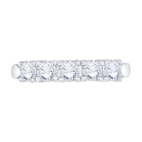 KATARINA 1 cttw Five Diamond Anniversary Band