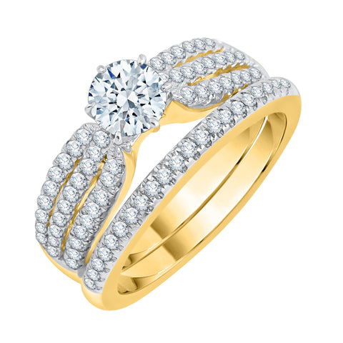 KATARINA 1 cttw Diamond Bridal Set