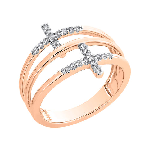 KATARINA Prong set Diamond Dual Sideways 