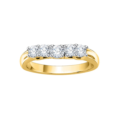 KATARINA Five Diamond Wedding Band (1/2 cttw, J-K, SI2-I1)