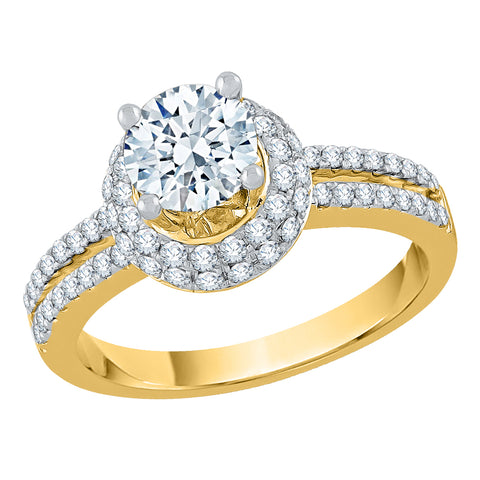 KATARINA Diamond Double Halo Bridal Set (1 cttw, J-K, SI2-I1)