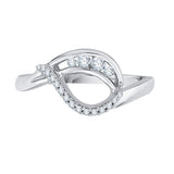 14K White Gold,10K White Gold,Sterling Silver