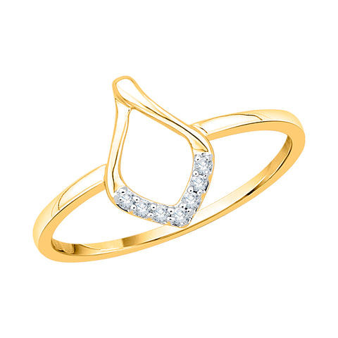KATARINA 1/20 cttw Diamond Curved Fashion Ring