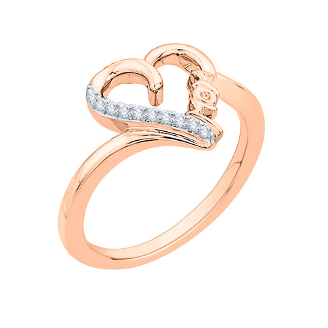 KATARINA 1/20 cttw Diamond Heart 