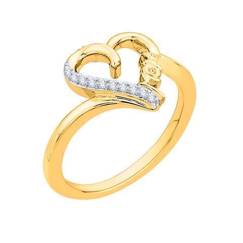 KATARINA 1/20 cttw Diamond Heart 