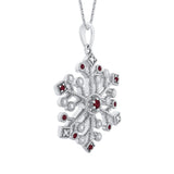 14K White Gold~Ruby, 10K White Gold~Ruby,Sterling Silver~Ruby
