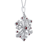 14K White Gold~Ruby, 10K White Gold~Ruby,Sterling Silver~Ruby
