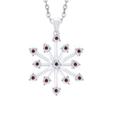 14K White Gold~Ruby, 10K White Gold~Ruby, Sterling Silver~Ruby